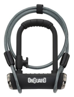 Zapięcie rowerowe ONGUARD PitBull Mini DT X-SERIES 8008 U-LOCK - 14mm 90mm 140mm - 5 x Klucze z kodem + linka 10mm 120cm (NEW)