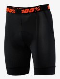 Bokserki juniorskie z wkładką 100% CRUX LINER black roz.24 (EUR 38) (WYPRZEDAŻ -50%)