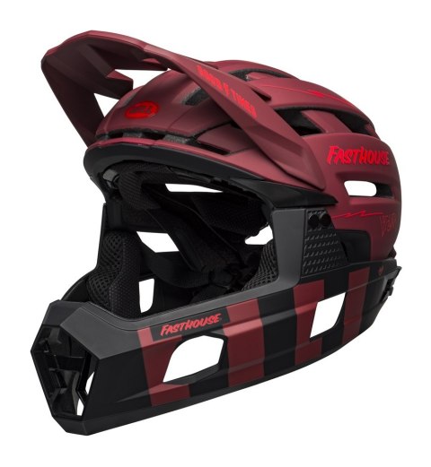 Kask full face BELL SUPER AIR R MIPS SPHERICAL matte red black fasthouse roz. S (52-56 cm) (NEW) Kask full face BELL SUPER AIR R MIPS SPHERICAL matte red black fasthouse roz. S (52-56 cm) (NEW)
