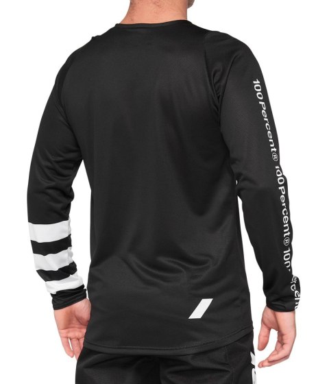 Koszulka juniorska 100% R-CORE Youth Jersey długi rękaw black white roz. M (WYPRZEDAŻ -50%) Koszulka juniorska 100% R-CORE Youth Jersey długi rękaw black white roz. M (WYPRZEDAŻ -50%)