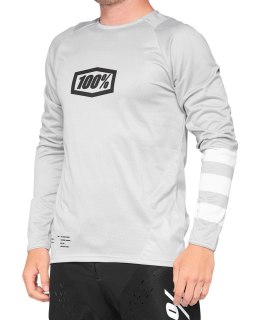 Koszulka juniorska 100% R-CORE Youth Jersey długi rękaw vapor white roz. M (WYPRZEDAŻ -50%)