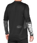 Koszulka męska 100% R-CORE X Jersey długi rękaw charcoal black roz. L (WYPRZEDAŻ -50%)