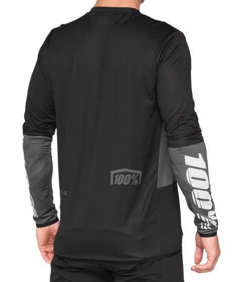 Koszulka męska 100% R-CORE X Jersey długi rękaw charcoal black roz. L (WYPRZEDAŻ -50%) Koszulka męska 100% R-CORE X Jersey długi rękaw charcoal black roz. L (WYPRZEDAŻ -50%)