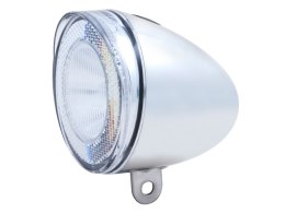 Lampka przednia SPANNINGA SWINGO XB 20 luxów + 4 baterie AAA, chrom (NEW)