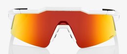 Okulary 100% SPEEDCRAFT SL Soft Tact Off White - HiPER Red Multilayer Mirror Lens (Szkła Czerwone Lustrzane Wielowarstwowe LT 21