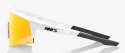 Okulary 100% SPEEDCRAFT SL Soft Tact Off White - HiPER Red Multilayer Mirror Lens (Szkła Czerwone Lustrzane Wielowarstwowe LT 21