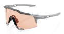 Okulary 100% SPEEDCRAFT Soft Tact Stone Grey - HiPER Coral Lens (Szkła Koralowe LT 52% + Szkła Przeźroczyste LT 93%) (WYPRZEDAŻ 