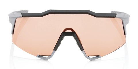 Okulary 100% SPEEDCRAFT Soft Tact Stone Grey - HiPER Coral Lens (Szkła Koralowe LT 52% + Szkła Przeźroczyste LT 93%) (WYPRZEDAŻ Okulary 100% SPEEDCRAFT Soft Tact Stone Grey - HiPER Coral Lens (Szkła Koralowe LT 52% + Szkła Przeźroczyste LT 93%) (WYPRZEDAŻ
