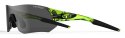 Okulary TIFOSI TSALI crystal neon green (3szkła Smoke, AC Red, Clear) (NEW)