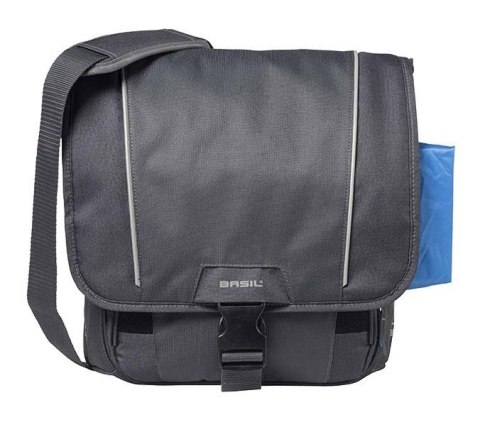 Sakwa miejska pojedyncza BASIL SPORT DESIGN COMMUTER BAG 18L, tablet/notebook, mocowanie na haki Hook-On System, wodoodporna gra Sakwa miejska pojedyncza BASIL SPORT DESIGN COMMUTER BAG 18L, tablet/notebook, mocowanie na haki Hook-On System, wodoodporna gra