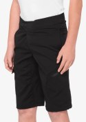 Szorty juniorskie 100% RIDECAMP Youth Shorts black roz. 24 (WYPRZEDAŻ -50%)