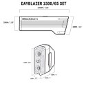 Zestaw lampki BLACKBURN DAYBLAZER przód 1500 lumenów, tył 65 lumenów (NEW) => zamiennik BBN-7163191 (NEW 2025)