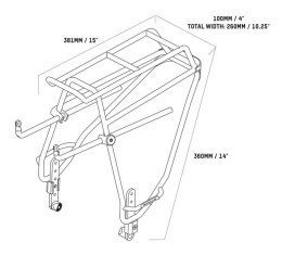 Bagażnik tylny BLACKBURN OUTPOST REAR World Touring Rack (NEW)