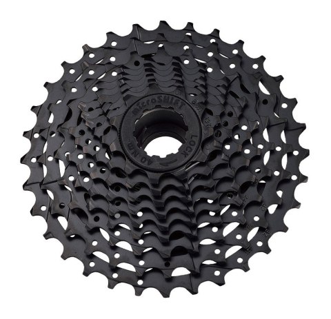 Kaseta MICROSHIFT MEZZO, 8.rzędowa, Stalowa, Kompatybilna z Shimano, 11-13-15-18-21-24-28-32, Czarna (NEW) Kaseta MICROSHIFT MEZZO, 8.rzędowa, Stalowa, Kompatybilna z Shimano, 11-13-15-18-21-24-28-32, Czarna (NEW)