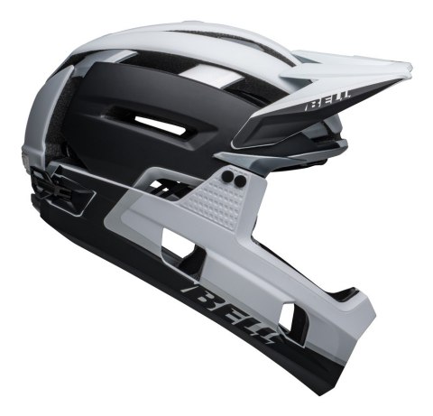 Kask full face BELL SUPER AIR R MIPS SPHERICAL matte black white roz. L (59-63 cm) (NEW). Kask full face BELL SUPER AIR R MIPS SPHERICAL matte black white roz. L (59-63 cm) (NEW).