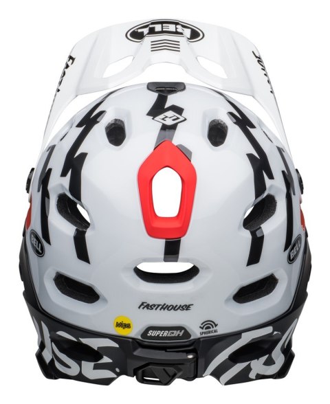 Kask full face BELL SUPER DH MIPS SPHERICAL fasthouse matte gloss black white roz. S (52-56 cm) (NEW). Kask full face BELL SUPER DH MIPS SPHERICAL fasthouse matte gloss black white roz. S (52-56 cm) (NEW).