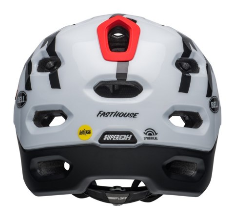 Kask full face BELL SUPER DH MIPS SPHERICAL fasthouse matte gloss black white roz. S (52-56 cm) (NEW). Kask full face BELL SUPER DH MIPS SPHERICAL fasthouse matte gloss black white roz. S (52-56 cm) (NEW).