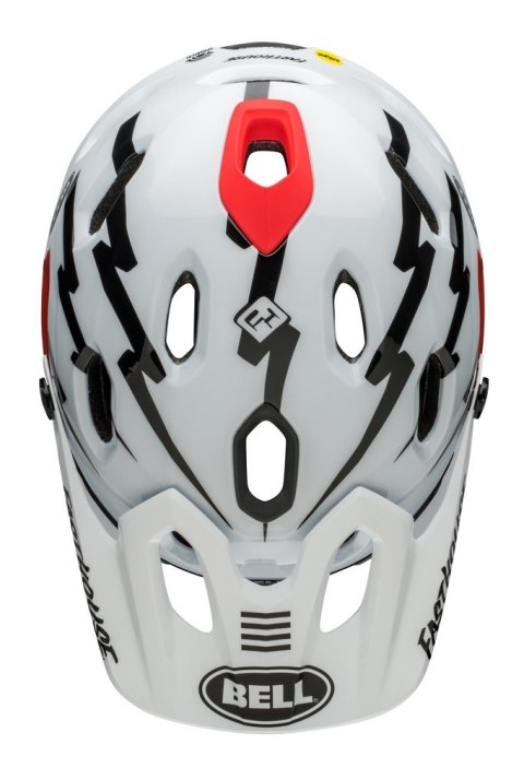 Kask full face BELL SUPER DH MIPS SPHERICAL fasthouse matte gloss black white roz. S (52-56 cm) (NEW). Kask full face BELL SUPER DH MIPS SPHERICAL fasthouse matte gloss black white roz. S (52-56 cm) (NEW).