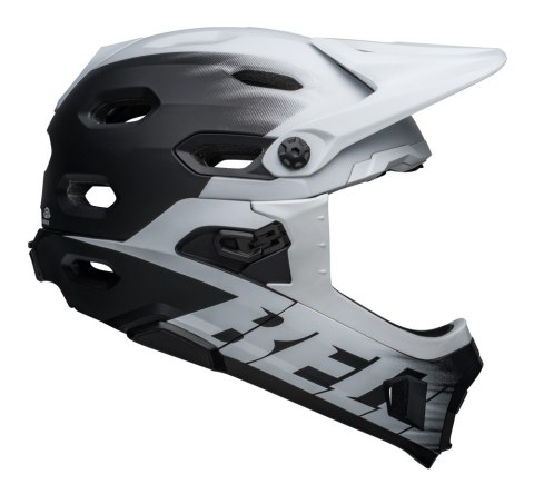 Kask full face BELL SUPER DH MIPS SPHERICAL matte black white roz. M (55-59 cm) (NEW) Kask full face BELL SUPER DH MIPS SPHERICAL matte black white roz. M (55-59 cm) (NEW)