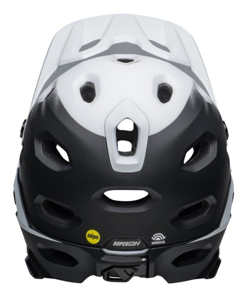 Kask full face BELL SUPER DH MIPS SPHERICAL matte black white roz. M (55-59 cm) (NEW) Kask full face BELL SUPER DH MIPS SPHERICAL matte black white roz. M (55-59 cm) (NEW)