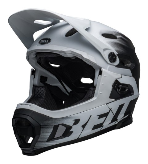 Kask full face BELL SUPER DH MIPS SPHERICAL matte black white roz. S (52-56 cm) (NEW) Kask full face BELL SUPER DH MIPS SPHERICAL matte black white roz. S (52-56 cm) (NEW)