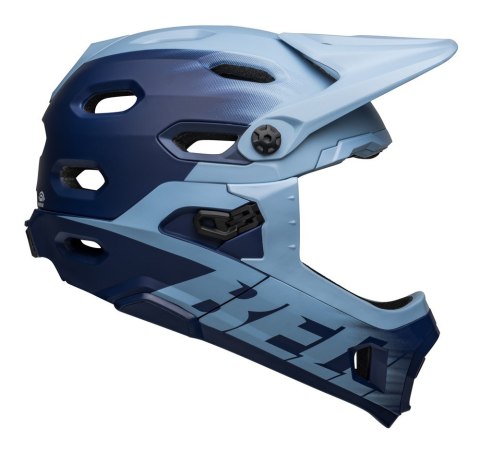 Kask full face BELL SUPER DH MIPS SPHERICAL matte light blue navy roz. M (55-59 cm) (NEW). Kask full face BELL SUPER DH MIPS SPHERICAL matte light blue navy roz. M (55-59 cm) (NEW).