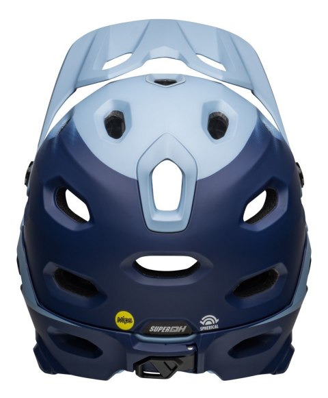 Kask full face BELL SUPER DH MIPS SPHERICAL matte light blue navy roz. M (55-59 cm) (NEW). Kask full face BELL SUPER DH MIPS SPHERICAL matte light blue navy roz. M (55-59 cm) (NEW).