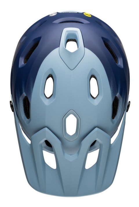 Kask full face BELL SUPER DH MIPS SPHERICAL matte light blue navy roz. M (55-59 cm) (NEW). Kask full face BELL SUPER DH MIPS SPHERICAL matte light blue navy roz. M (55-59 cm) (NEW).