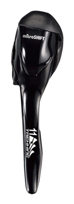 Klamkomanetka MICROSHIFT 11 TREKKING, Lewa, 1.rzędowa, Kompatybilna z Shimano, Dual Control, Hamulec&Dropper, Czarna (NEW)