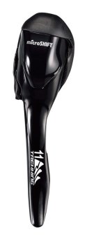 Klamkomanetka MICROSHIFT XLE, Lewa, 1.rzędowa, Kompatybilna z Shimano, Dual Control, Klamka z Dźwignią Hamulca Tylko, Czarna (NE
