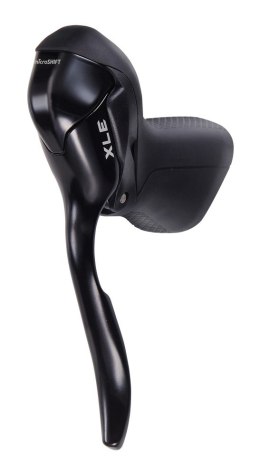 Klamkomanetka MICROSHIFT XLE, Lewa, 1.rzędowa, Kompatybilna z Shimano, Dual Control, Z Dźwiginią Hamulca Tylko, Czarna (NEW)