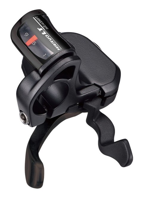 Manetka MICROSHIFT MARVO, Prawa, 9.rzędowa, Kompatybilna z Shimano, Xpress Trigger, Optyczny Wskaźnik Przełożeń (NEW) Manetka MICROSHIFT MARVO, Prawa, 9.rzędowa, Kompatybilna z Shimano, Xpress Trigger, Optyczny Wskaźnik Przełożeń (NEW)