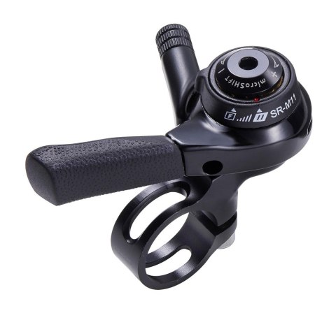 Manetka MICROSHIFT, Prawa, 11.rzędowa, Kompatybilna ze Sram, Thumb Shifter, Friction/Indeksowanie (NEW) Manetka MICROSHIFT, Prawa, 11.rzędowa, Kompatybilna ze Sram, Thumb Shifter, Friction/Indeksowanie (NEW)