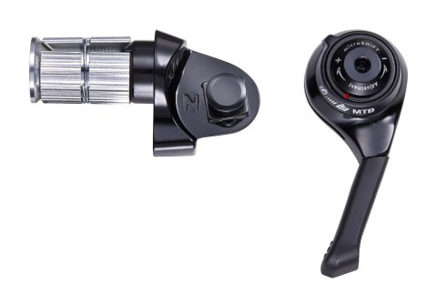 Manetka MICROSHIFT, Prawa, 12.rzędowa, Kompatybilna z Shimano, Bar End Shifter, Friction/Indeksowanie (NEW) Manetka MICROSHIFT, Prawa, 12.rzędowa, Kompatybilna z Shimano, Bar End Shifter, Friction/Indeksowanie (NEW)
