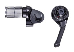 Manetka MICROSHIFT, Prawa, 12.rzędowa, Kompatybilna ze Sram, Bar End Shifter, Friction/Indeksowanie (NEW)