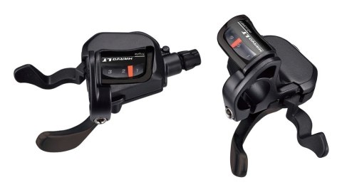 Manetki MICROSHIFT MARVO, Para, 9.rzędowe(3x9), Kompatybilne z Shimano, Xpress Trigger, Optyczny Wskaźnik Przełożeń (NEW) Manetki MICROSHIFT MARVO, Para, 9.rzędowe(3x9), Kompatybilne z Shimano, Xpress Trigger, Optyczny Wskaźnik Przełożeń (NEW)