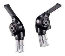Manetki MICROSHIFT, Para, 11.rzędowe(2/3x11), Kompatybilne z Shimano, Bar End Shifter, Lewa: Friction/Microindeksowanie Prawa: F
