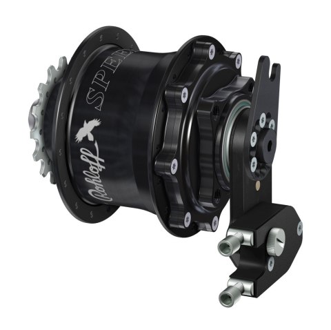 Piasta ROHLOFF SPEEDHUB 500/14 A12 DB OEM2 32 otw. Czarna, Zestaw (Pod Sztywną Oś/Hamulec Tarczowy/Adapter OEM2) (NEW)