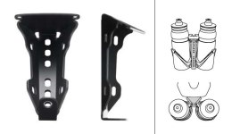 Podsiodłowe mocowanie na bidony/CO2 SELLE ITALIA REAR HYDRATATION SUPPORT (DWZ)