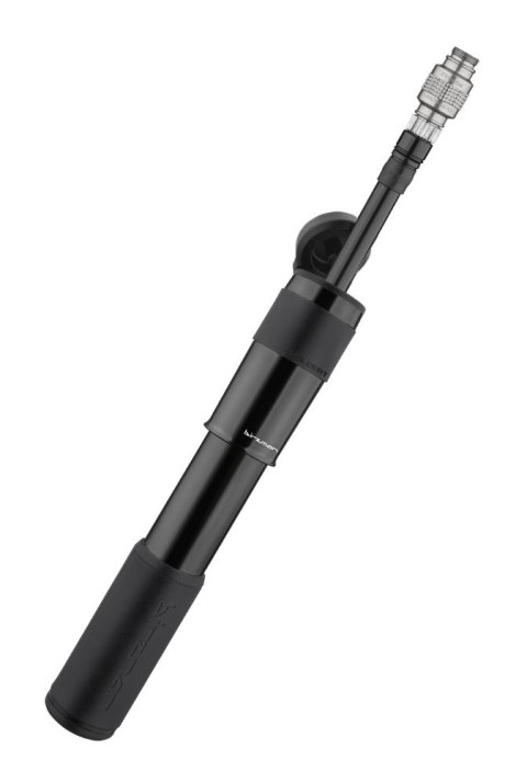 Pompka ręczna BIRZMAN Velocity MTB Black (Presta/Schrader), 90psi/6.2bar, Długość 183mm, CNC, Czarna Pompka ręczna BIRZMAN Velocity MTB Black (Presta/Schrader), 90psi/6.2bar, Długość 183mm, CNC, Czarna