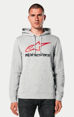 Bluza z kapturem ALPINESTARS ALWAYS 2.0 HOODIE, Grey Heather/Red/Black - roz. XXL (NEW)