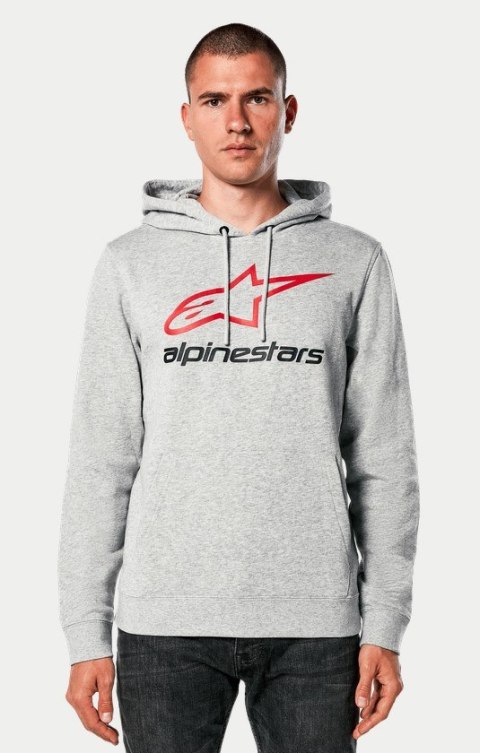 Bluza z kapturem ALPINESTARS ALWAYS 2.0 HOODIE, Grey Heather/Red/Black - roz. M (NEW) Bluza z kapturem ALPINESTARS ALWAYS 2.0 HOODIE, Grey Heather/Red/Black - roz. M (NEW)