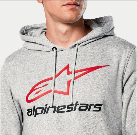 Bluza z kapturem ALPINESTARS ALWAYS 2.0 HOODIE, Grey Heather/Red/Black - roz. S (NEW) Bluza z kapturem ALPINESTARS ALWAYS 2.0 HOODIE, Grey Heather/Red/Black - roz. S (NEW)