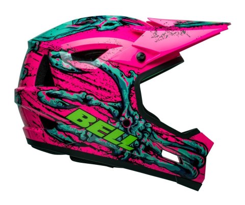 Kask full face BELL SANCTION 2 DLX MIPS bonehead gloss pink turquoise roz. XS/S (51-55 cm) (NEW) (LIMITED EDITION) Kask full face BELL SANCTION 2 DLX MIPS bonehead gloss pink turquoise roz. XS/S (51-55 cm) (NEW) (LIMITED EDITION)