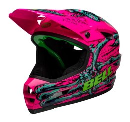 Kask full face BELL SANCTION 2 DLX MIPS bonehead gloss pink turquoise roz. XS/S (51-55 cm) (NEW) (LIMITED EDITION)