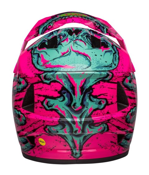 Kask full face BELL SANCTION 2 DLX MIPS bonehead gloss pink turquoise roz. XS/S (51-55 cm) (NEW) (LIMITED EDITION) Kask full face BELL SANCTION 2 DLX MIPS bonehead gloss pink turquoise roz. XS/S (51-55 cm) (NEW) (LIMITED EDITION)