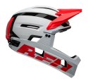 Kask full face BELL SUPER AIR R MIPS SPHERICAL matte gloss white infrared roz. L (59-63 cm) (NEW)