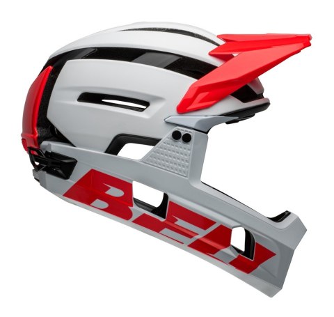 Kask full face BELL SUPER AIR R MIPS SPHERICAL matte gloss white infrared roz. L (59-63 cm) (NEW) Kask full face BELL SUPER AIR R MIPS SPHERICAL matte gloss white infrared roz. L (59-63 cm) (NEW)