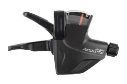 Manetka MICROSHIFT ACOLYTE, Prawa, 8.rzędowa, Nie kompatybilna z Shimano, Quick Trigger Shifter, Optyczny Wskaźnik Przełożeń (NE
