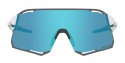 Okulary TIFOSI RAIL RACE CLARION matte white (2 szkła Clarion Blue 13%, Clear 90% transmisji światła) (NEW)